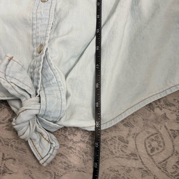 Wrangler Women’s Tie Front Sleeveless Western Shirt SZ Small - Picture 10 of 10